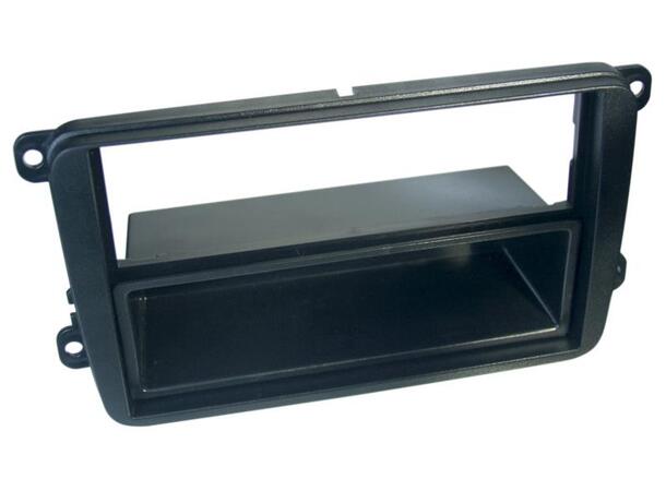 Monteringsramme1 DIN m/lomme, (2 DIN) VW Golf V, Touran, Caddy… 